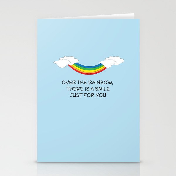 Rainbow Smile Stationery Cards