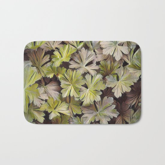 Leafy Abstract Bath Mat