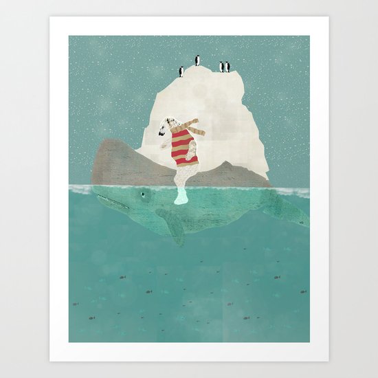 winters journey Art Print