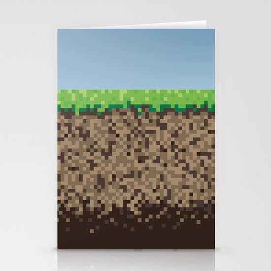 Minecraft Block Stationery Cards