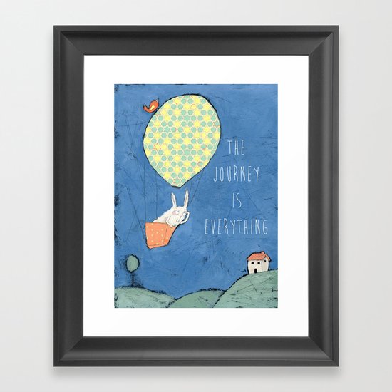 The Journey is Everything Framed Art Print