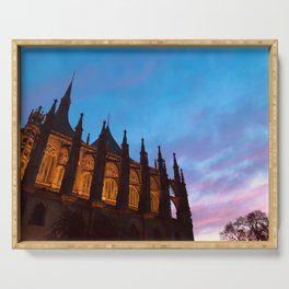 Church of St. Barbara, Czechia Serving Tray