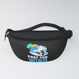 Kitesurfing Pray For Wind Kitesurfer Fanny Pack