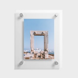 Ancient Ruin on the Greek Island of Naxos | Vibrant & Authentic Travel Photography Fine Art  Floating Acrylic Print