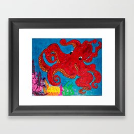 Octo a la Sharpie Framed Art Print