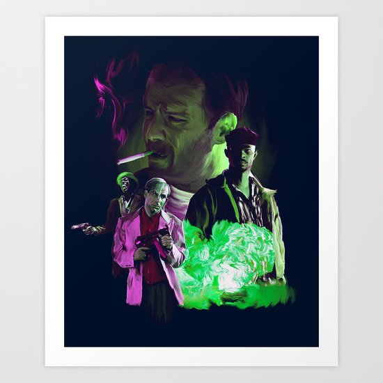 Purple Smoke Art Print