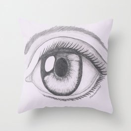 Keep your eyes open and see.... Throw Pillow