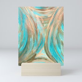New Abstract Forrest Green Painting Mini Art Print