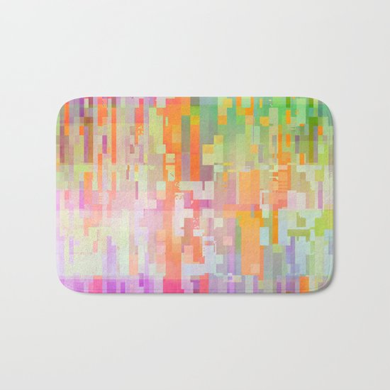 colorful rain Bath Mat