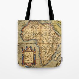 Old map of Africa Tote Bag
