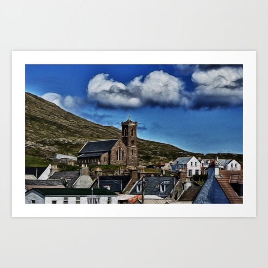 Barra Church Art Print