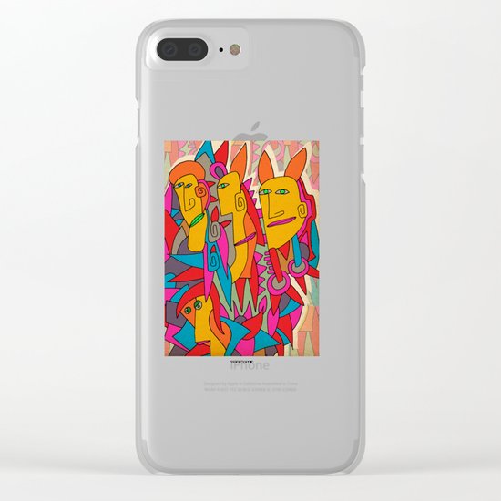- rabbits - Clear iPhone Case