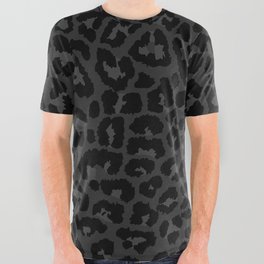 Dark abstract leopard print All Over Graphic Tee