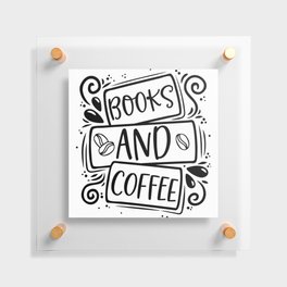 Books And Coffee Floating Acrylic Print