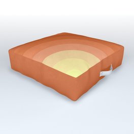 Geometric sunrise Outdoor Floor Cushion