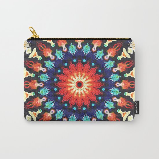 Colorful Mandala Motif Carry-All Pouch