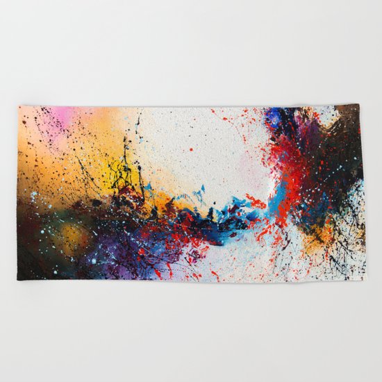 Whirlpool galaxy Beach Towel