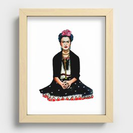 Frida Kahlo Mexican Artist Feminist Art Recessed Framed Print