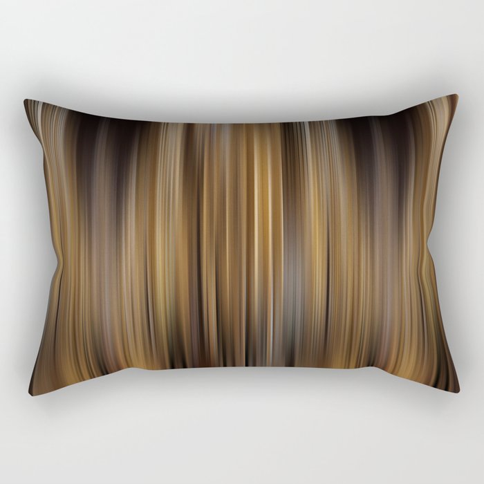 Elegant Gold Stripes Pattern Theater Cinema Curtain Background Rectangular Pillow