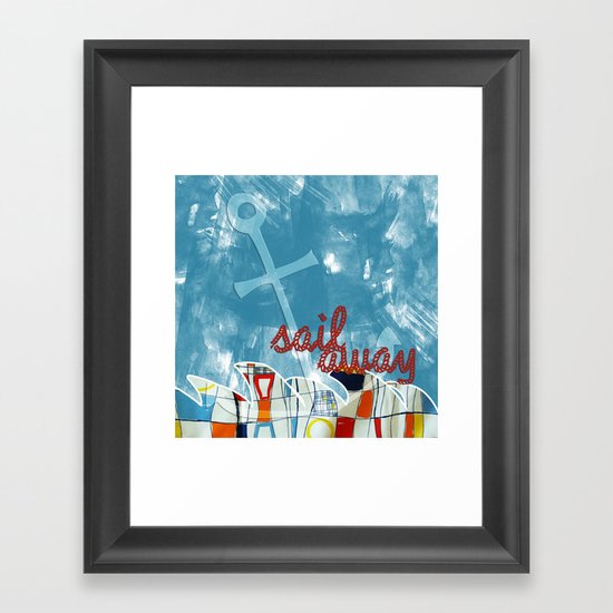 sail away. Framed Art Print
