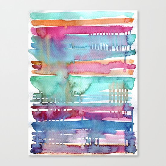 Water Stripes Canvas Print