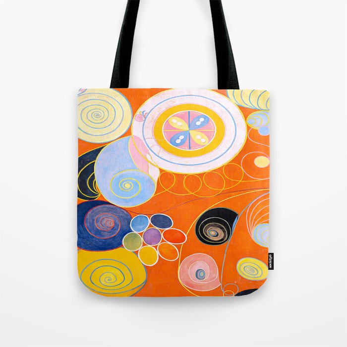 Hilma af Klint (Swedish, 1862-1944) - The Ten Largest, No. 3, Youth (from Group IV) - 1907 - Abstract, Symbolic painting - Tempera on paper - Digitally Enhanced Version - Tote Bag