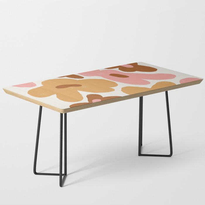 Organic abstract floral retro pattern Coffee Table