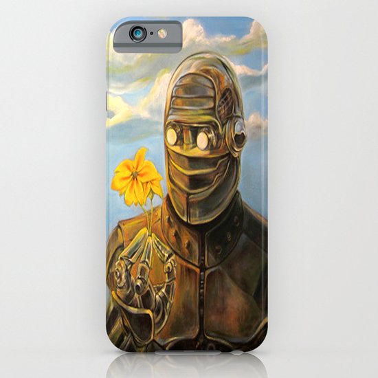 Robot & Flower iPhone & iPod Case