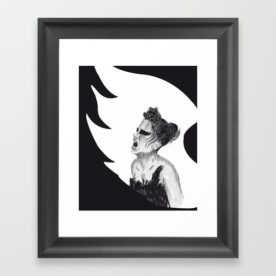 Black Swan III Framed Art Print