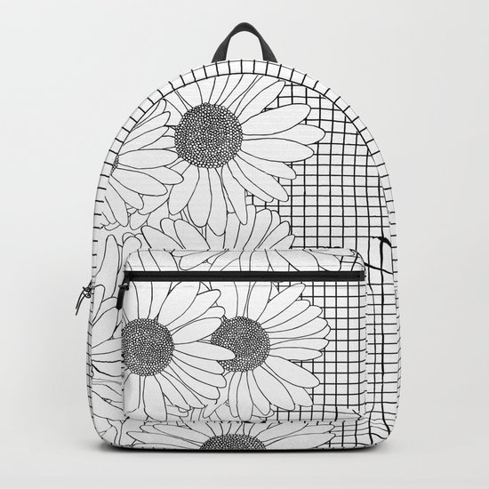 Daisy Grid on Side Backpack