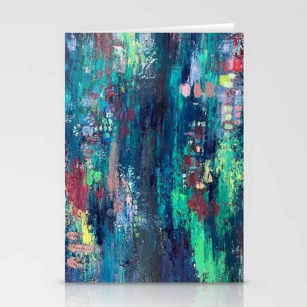 dissonance, abstract painting Stationery Cards