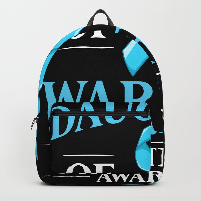 Prostate Cancer Blue Ribbon Survivor Awareness Backpack