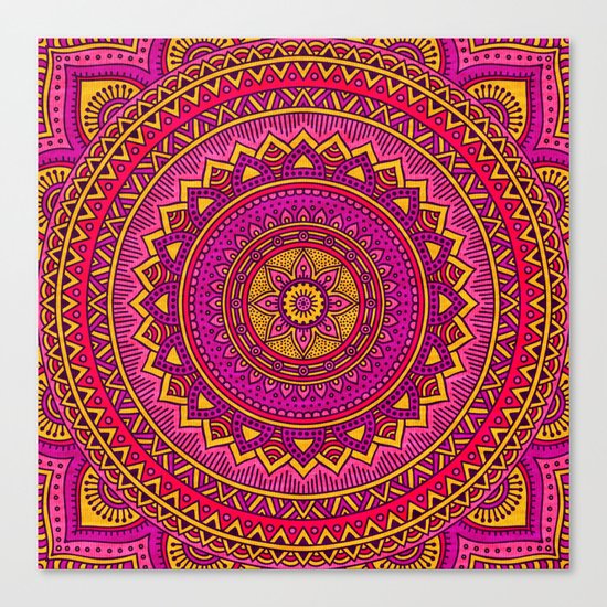 Hippie mandala 25 Canvas Print