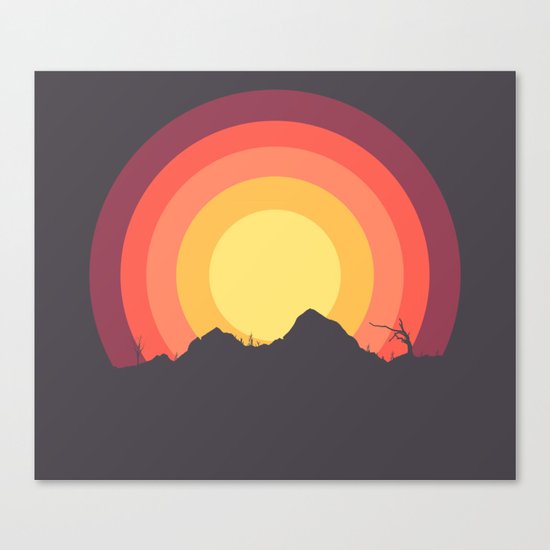 Mountain Sunset Canvas Print