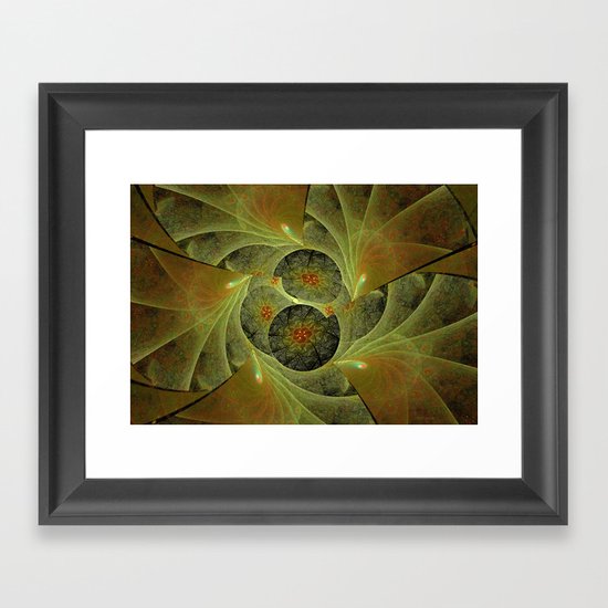 Beautimous With Green Framed Art Print
