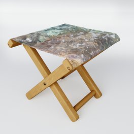 Soft Pastel Coral Reef Abstraction  Folding Stool