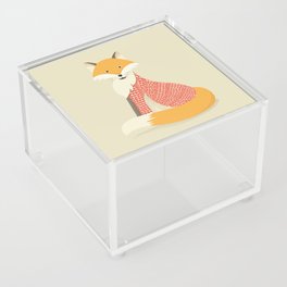 Whimsical Red Fox Acrylic Box