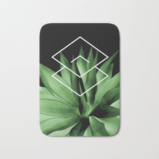 Agave geometrics III Bath Mat