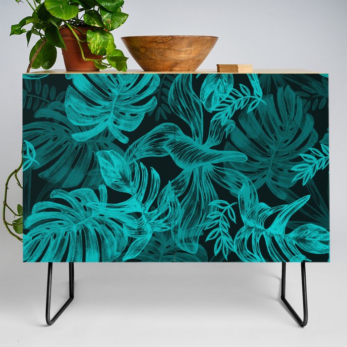 Preen Plants Leaves pattern Credenza