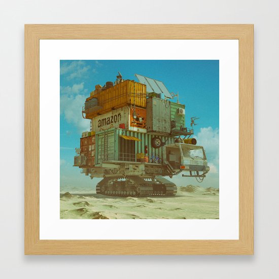 AMAZON MOBILE SITE 2091 (everyday 12.03.17) Framed Art Print by beeple | Society6