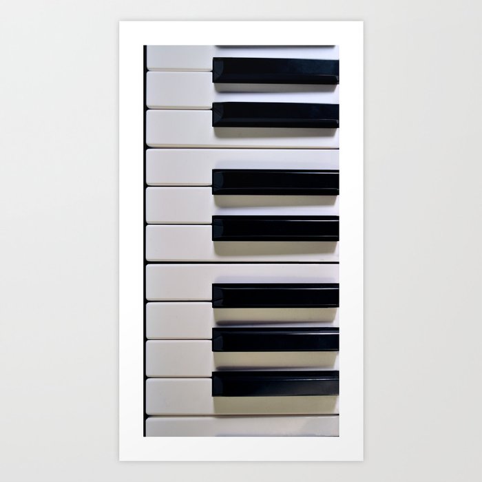 New Piano Keys  Art Print