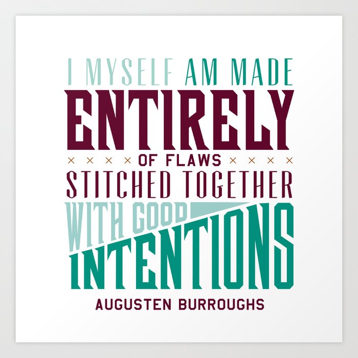 Augusten Burroughs Quote Art Print