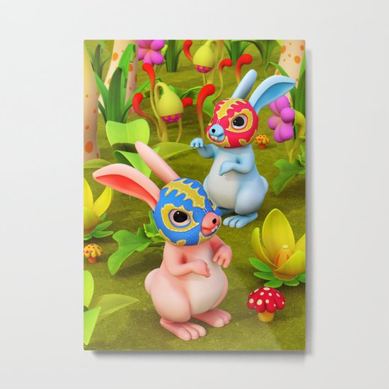 Lucha Brothers Metal Print