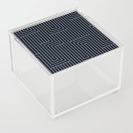 Black and Blue Art Deco Pattern 2 Pairs DE 2022 Trending Color Ocean City DE5879 Acrylic Box