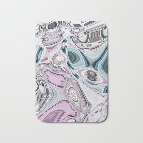 Abstract Liquid Gems 1 Bath Mat