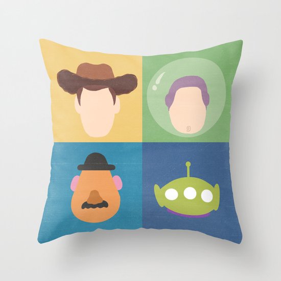 Toy Story Throw Pillow by Raquel Segal Society6