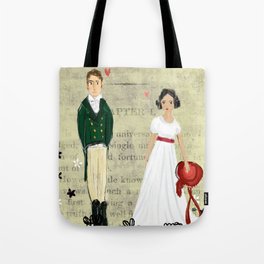 Mr.Darcy of Pemberley and Miss Bennet of Longbourn Tote Bag