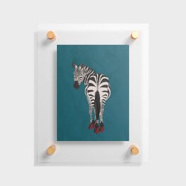 Zebra wearing heels Floating Acrylic Print