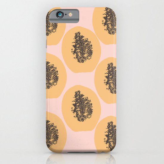Papaya Print iPhone & iPod Case