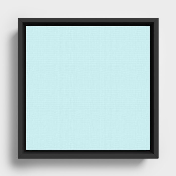 Tinted Blue Ice Framed Canvas